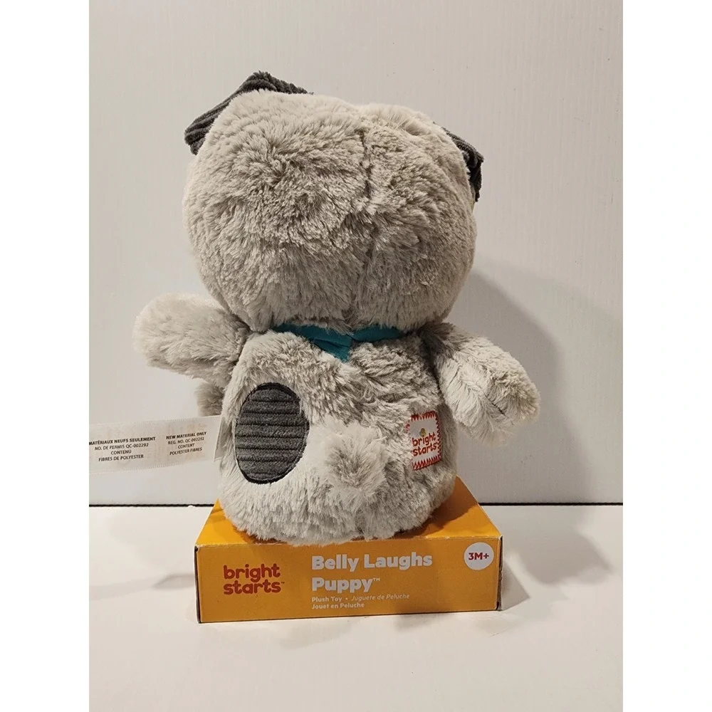 Bright‎ Starts Belly Laughs Puppy Plush  Toy Squeeze Belly for Words and Music